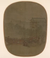 Barcos na âncora, 1150 - 1200.