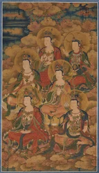 Bodhisattvas dos dez estágios da iluminação, as oito hostes de nagas celestiais e yakshis