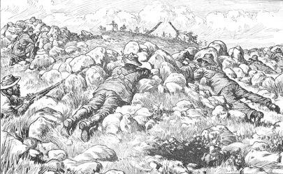 Atiradores de elite Boer Near Ladysmith, 1902