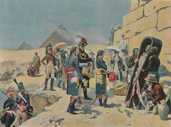 Bonaparte com os sábios no Egito, c1801, 1896.