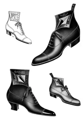 Ilustrações de bota, 1908-1909