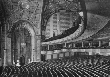 Caixas no mezanino de Loge, teatro do Capitólio, Detroit, Michigan, 1925