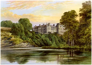 Castelo de Brechin, Brechin, Angus, Escócia, casa do conde de Dalhousie, c1880