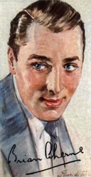 Brian Aherne, 1902-1986, ator de cinema inglês que encontrou sucesso em Hollywood, século 20