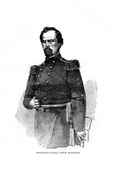 Brigadeiro-general Irvin McDowell, oficial militar americano, 1872
