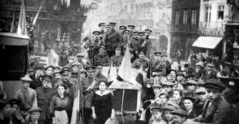 Força Expedicionária Britânica em Rouen, França, Primeira Guerra Mundial, 1914