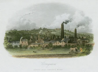 A British Iron Companys trabalha em Corngraves, perto de Halesowen, West Midlands, c1835
