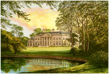 Broadlands, Hampshire, casa da família Cowper-Temple, c1880