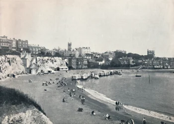 Broadstairs - vista geral dos penhascos, 1895