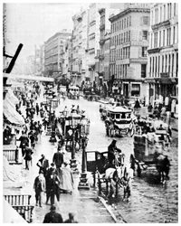 Broadway e Spring Street, Nova York, EUA, 1867 1955