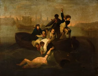 Brook Watson e o Tubarão, 1800-1900.