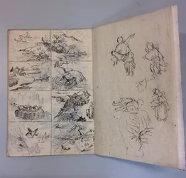 Pincel e Desenhos de Tinta após a Vida e Pinturas, 1895 .