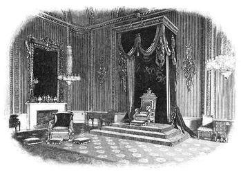 Palácio de Buckingham: Sala do Trono, 1886