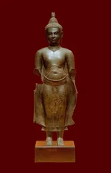 Buddha Khmer art, Camboja, 14º ano.