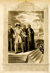 Buonaparte no campo de maio de 1816.