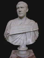 Busto de Filipe, o Árabe, terceiro cen. DE ANÚNCIOS