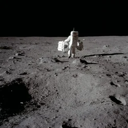 Buzz Aldrin na Base da Tranquilidade