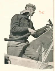 A CWA Scott fala com Londres: Se você é um voo noturno, decole com cabines, c1935 1935.