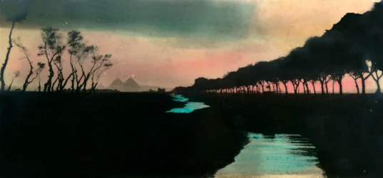 Cairo: Estrada para as pirâmides, c1918-c1939.