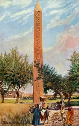 Cairo: O Obelisco de Eliópolis, c1918-c1939.