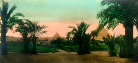 Cairo: vila perto das pirâmides de Gizé, c1918-c1939.