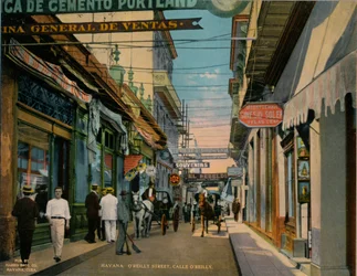OReilly Street, Havana, Cuba, c1920.