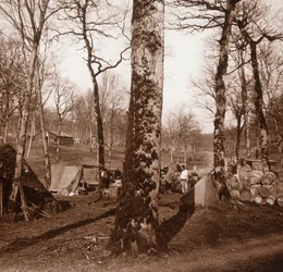 Acampamento, Genicourt, norte da França, c1914-c1918