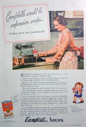 Anúncio de Sopas de Campbells, 1936