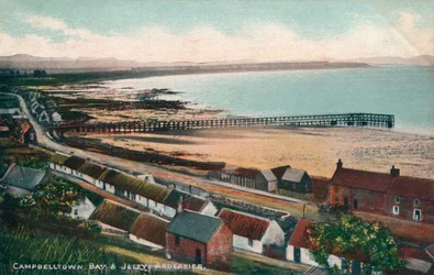 Baía de Campbelltown e molhe Ardersier, c1930.