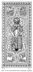 Dossel do túmulo do Príncipe Negro na Catedral de Cantuária