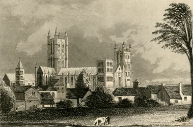 Catedral de Canterbury, Kent, c1845.
