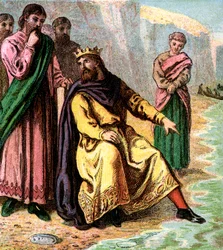 Canuto e seus cortesãos, século XI, c1850