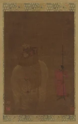 Elefante e atendente encapuzado, dinastia Ming, século XVI-XVII.