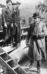 Capitão Scott, explorador polar britânico, na Terra Nova, c1900s-c1910s 1936