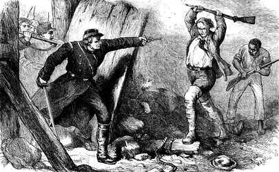 Captura de John Brown na casa de máquinas, c1880