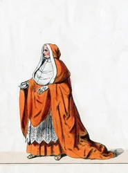Cardeal Wolsey, figurino para peça de Shakespeares, Henrique VIII, século XIX