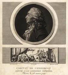 Caritat de Condorcet (1743-1794), filósofo e matemático francês