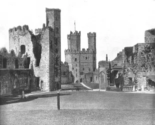 Castelo de Carnarvon, Gales do Norte, 1894.