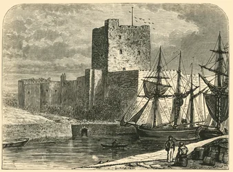 Castelo de Carrickfergus, 1898.