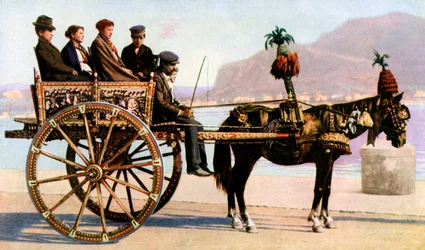 Carrinho, Palermo, Sicília, c1923
