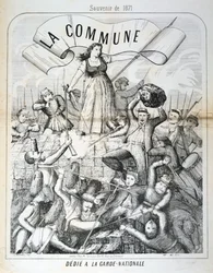 Caricatura dedicada à Guarda Nacional, Comuna de Paris, 1871