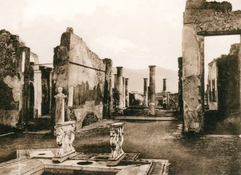 Casa de Cornelio Rufo, Pompéia, Itália, c1900s