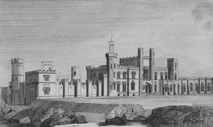 Castelo Freke, sede de John Evans Freke, lorde Carbery, c1820