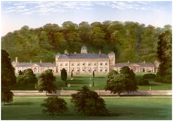 Castle Hill, Devon, casa de Earl Fortescue, c1880