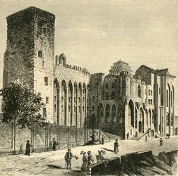 Castelo dos Papas, Avignon, 1890.