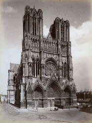 Catedral de Notre-Dame, Reims, França, final do século XIX ou início do século XX
