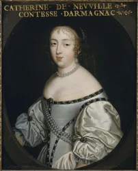 Catarina de Neufville de Villeroy, Condessa de Armagnac 1639-1707, ca 1665.