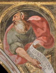 Nave Central, Pluma First Span North, Busto com Profeta, Detalhe, Catedral de Santa Maria Assunta, Catedral, Cremona, Lombardia, Itália (foto)
