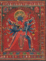 Chakrasamvara e consorte Vajravarahi, 1450–1500.