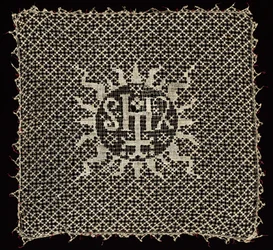 Chalice Veil with Monogram of Christ, 1500s.